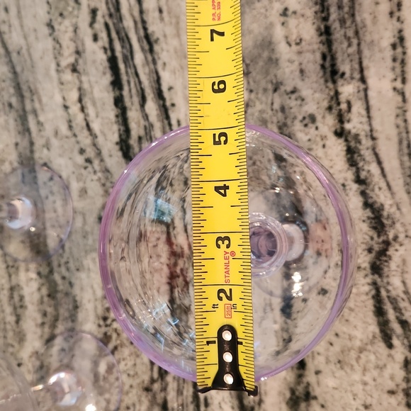 Margarita Glasses, Outdoor Clear Plastic, Lot of 4 - Picture 5 of 9